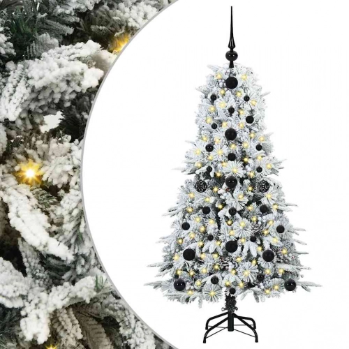 Mākslīgā Saliekamā Ziemassvētku Egle Zaļa 120 Cm Pe Un Pvc Vidaxl