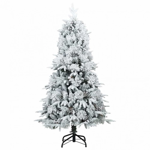 Mākslīgā Saliekamā Ziemassvētku Egle Zaļa 120 Cm Pe Un Pvc Vidaxl