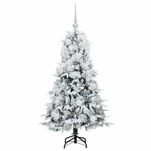 Mākslīgā Saliekamā Ziemassvētku Egle Zaļa 120 Cm Pe Un Pvc Vidaxl