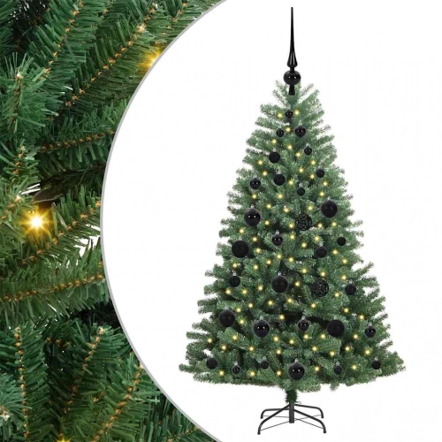 Mākslīgā Saliekamā Ziemassvētku Egle Zaļa 120 Cm Pvc Un Metāls Vidaxl