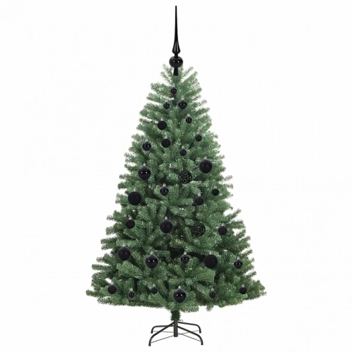 Mākslīgā Saliekamā Ziemassvētku Egle Zaļa 120 Cm Pvc Un Metāls Vidaxl