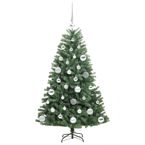 Mākslīgā Saliekamā Ziemassvētku Egle Zaļa 120 Cm Pvc Un Metāls Vidaxl