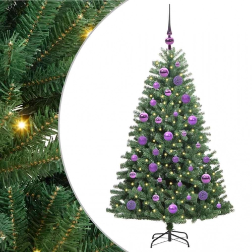 Mākslīgā Saliekamā Ziemassvētku Egle Zaļa 120 Cm Pvc Un Metāls Vidaxl