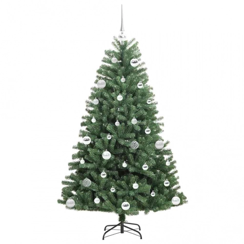 Mākslīgā Saliekamā Ziemassvētku Egle Zaļa 150 Cm Pvc Un Metāls Vidaxl