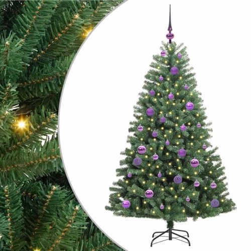 Mākslīgā Saliekamā Ziemassvētku Egle Zaļa 150 Cm Pvc Un Metāls Vidaxl