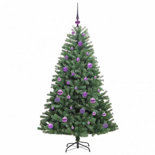 Mākslīgā Saliekamā Ziemassvētku Egle Zaļa 150 Cm Pvc Un Metāls Vidaxl