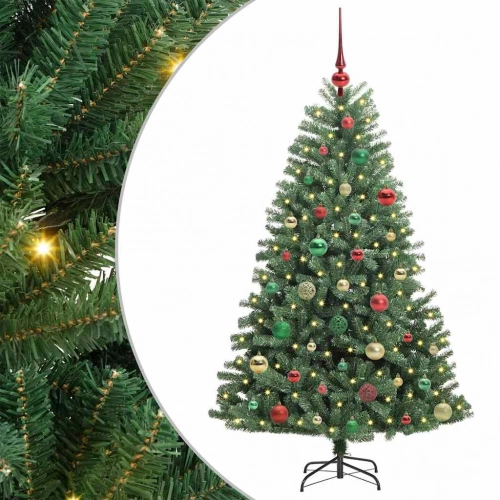 Mākslīgā Saliekamā Ziemassvētku Egle Zaļa 150 Cm Pvc Un Metāls Vidaxl