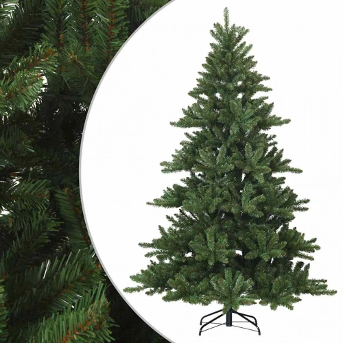 Mākslīgā Saliekamā Ziemassvētku Egle Zaļa 240 Cm Pvc, Tērauds Vidaxl