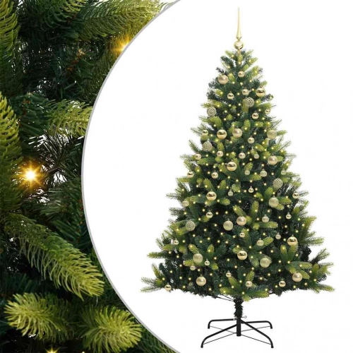 Mākslīgā Saliekamā Ziemassvētku Eglīte Ar 300 Led Gaismām Vidaxl