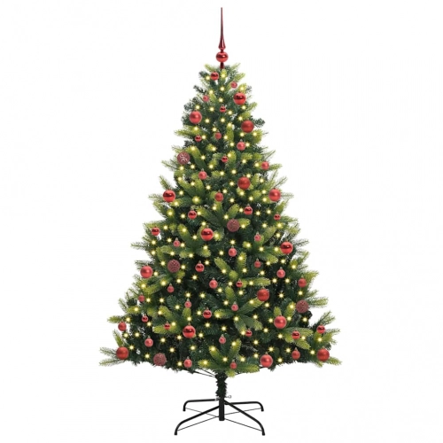 Mākslīgā Salocāmā Ziemassvētku Egle Ar 300 Led Lampiņām 180 Cm Vidaxl