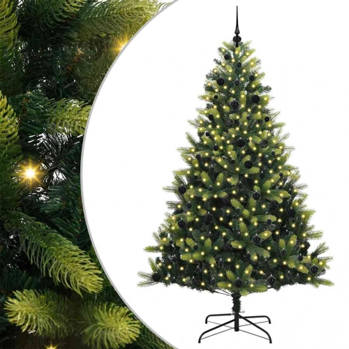 Mākslīgā Salokāmā Ziemassvētku Egle Ar 300 Led Gaismām 240 Cm Vidaxl