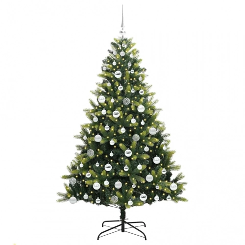 Mākslīgā Saslēgtā Ziemassvētku Egle Ar 300 Led Zaļa 180 Cm Vidaxl