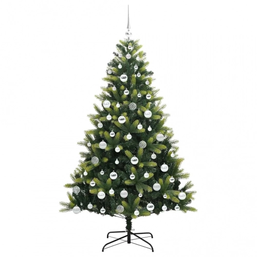 Mākslīgā Saslēgtā Ziemassvētku Egle Ar 300 Led Zaļa 180 Cm Vidaxl
