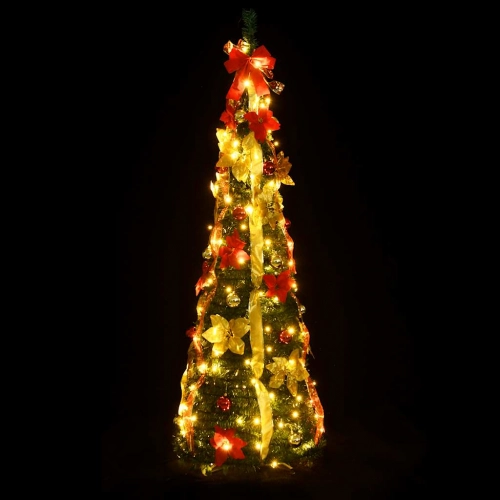 Mākslīgā Ziemassvētku Egle, 100 Led, Zaļa, 150 Cm Vidaxl