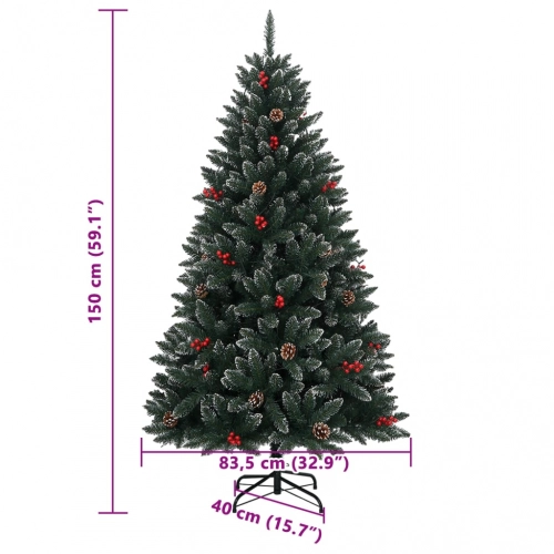 Mākslīgā Ziemassvētku Egle, 150 Cm, 150 Led Vidaxl