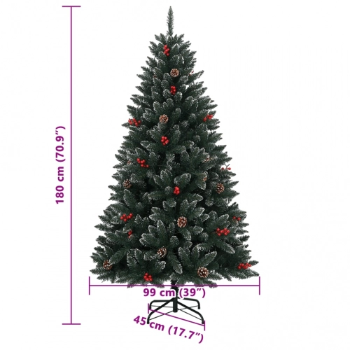 Mākslīgā Ziemassvētku Egle, 180 Cm, 300 Led Vidaxl