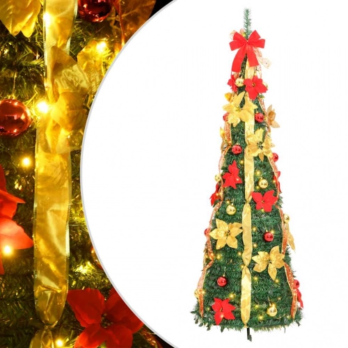 Mākslīgā Ziemassvētku Egle, 200 Led, Zaļa, 210 Cm Vidaxl