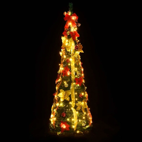 Mākslīgā Ziemassvētku Egle, 200 Led, Zaļa, 210 Cm Vidaxl