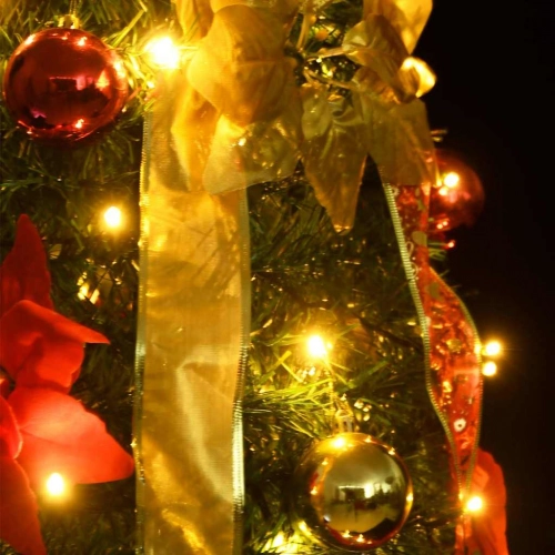 Mākslīgā Ziemassvētku Egle, 200 Led, Zaļa, 210 Cm Vidaxl
