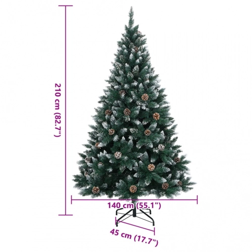 Mākslīgā Ziemassvētku Egle, 210 Cm, 300 Led Vidaxl