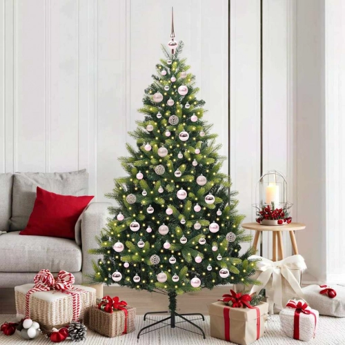 Mākslīgā Ziemassvētku Egle Ar 300 Led Zaļa 180 Cm Pvc Un Pe Vidaxl