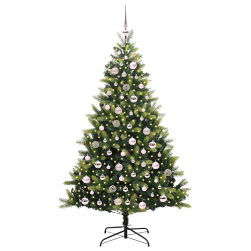 Mākslīgā Ziemassvētku Egle Ar 300 Led Zaļa 180 Cm Pvc Un Pe Vidaxl