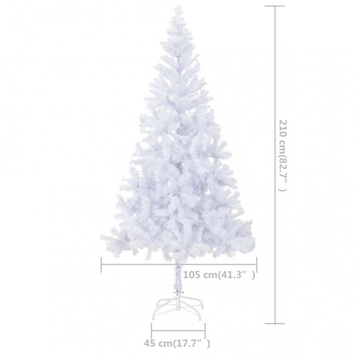 Mākslīgā Ziemassvētku Egle Ar Rotājumiem, 210 Cm, 910 Zari Vidaxl