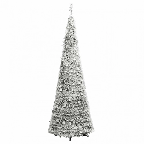 Mākslīgā Ziemassvētku Egle Ar Sniegu, 100 Led, 150 Cm Vidaxl