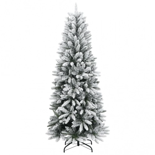 Mākslīgā Ziemassvētku Egle Ar Sniegu, 150 Cm, 150 Led Vidaxl