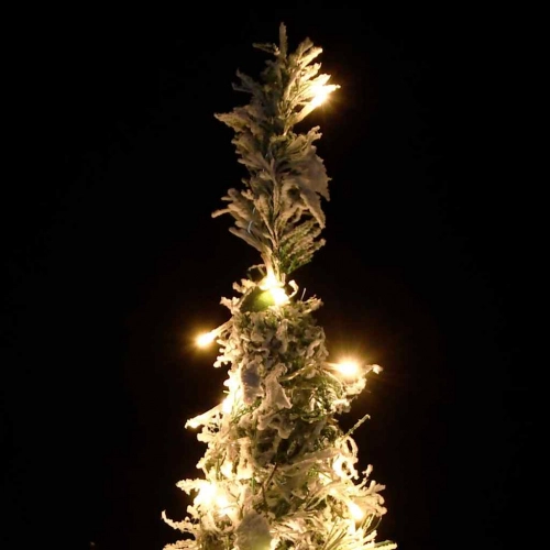 Mākslīgā Ziemassvētku Egle Ar Sniegu, 150 Led, 180 Cm Vidaxl
