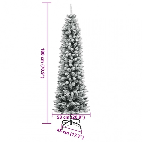 Mākslīgā Ziemassvētku Egle Ar Sniegu, 180 Cm, 300 Led Vidaxl