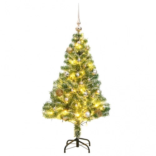Mākslīgā Ziemassvētku Egle Ar Sniegu Un 150 Led, 120 Cm Vidaxl