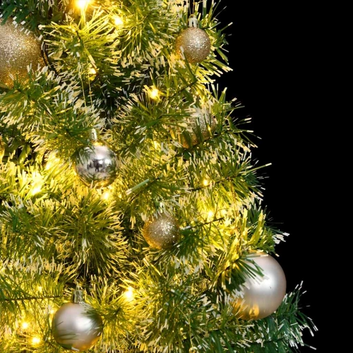 Mākslīgā Ziemassvētku Egle Ar Sniegu Un 150 Led, 120 Cm Vidaxl