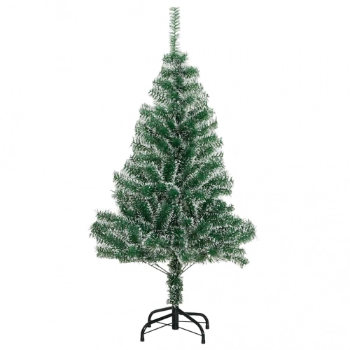Mākslīgā Ziemassvētku Egle Ar Sniegu Un 150 Led, 120 Cm Vidaxl