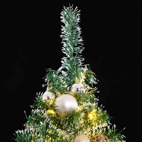 Mākslīgā Ziemassvētku Egle Ar Sniegu Un 300 Led, 180 Cm Vidaxl