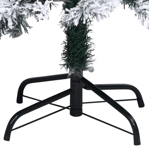 Mākslīgā Ziemassvētku Egle Ar Sniegu, Zaļa, 120 Cm, Pvc Vidaxl