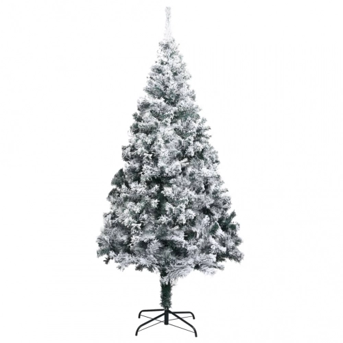 Mākslīgā Ziemassvētku Egle Ar Sniegu, Zaļa, 180 Cm, Pvc Vidaxl