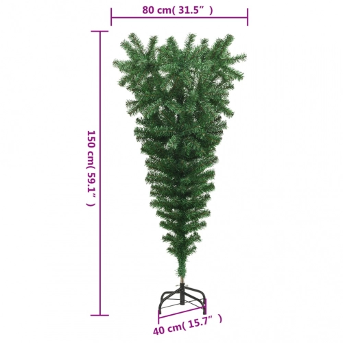 Mākslīgā Ziemassvētku Egle Ar Statīvu, Apgriezta, Zaļa, 150 Cm Vidaxl