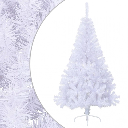 Mākslīgā Ziemassvētku Egle Ar Statīvu, Balta, 120 Cm, Pvc Vidaxl