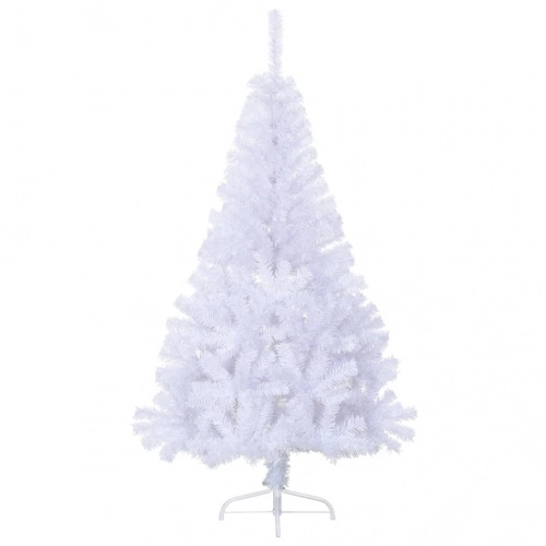 Mākslīgā Ziemassvētku Egle Ar Statīvu, Balta, 120 Cm, Pvc Vidaxl