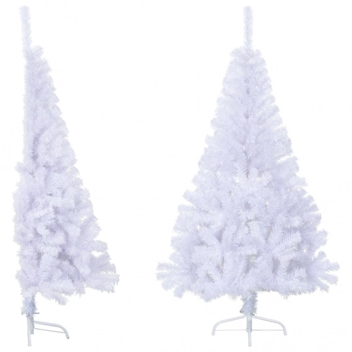 Mākslīgā Ziemassvētku Egle Ar Statīvu, Balta, 120 Cm, Pvc Vidaxl