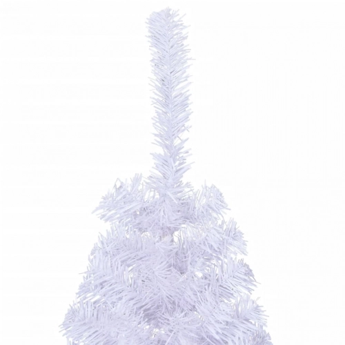 Mākslīgā Ziemassvētku Egle Ar Statīvu, Balta, 120 Cm, Pvc Vidaxl