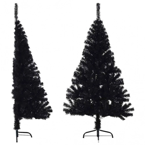 Mākslīgā Ziemassvētku Egle Ar Statīvu, Pusapaļa, 150 Cm, Pvc Vidaxl