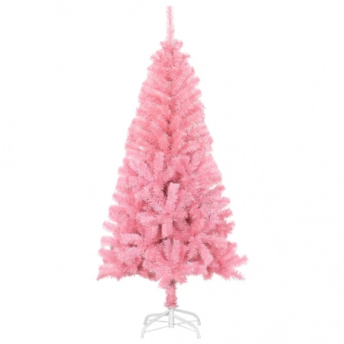 Mākslīgā Ziemassvētku Egle Ar Statīvu, Rozā, 120 Cm, Pvc Vidaxl