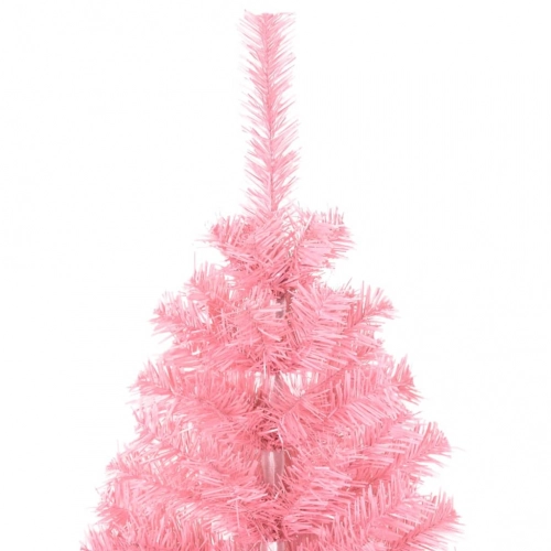 Mākslīgā Ziemassvētku Egle Ar Statīvu, Rozā, 120 Cm, Pvc Vidaxl