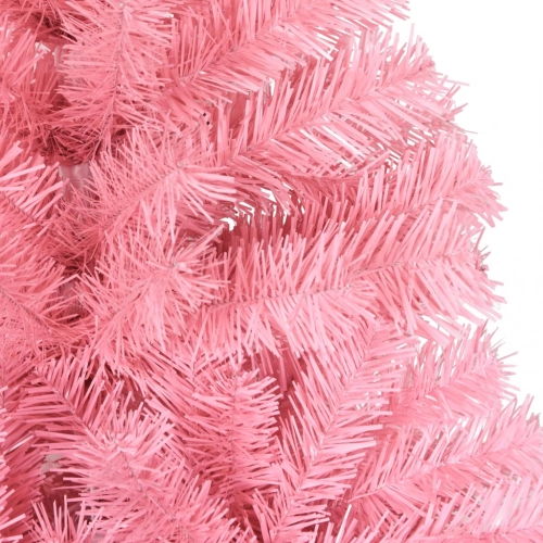 Mākslīgā Ziemassvētku Egle Ar Statīvu, Rozā, 120 Cm, Pvc Vidaxl