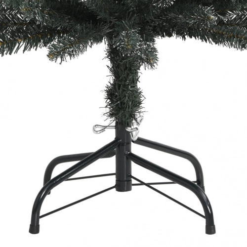 Mākslīgā Ziemassvētku Egle Ar Statīvu, Šaura, 120 Cm, Zaļa, Pvc Vidaxl