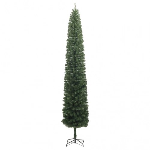Mākslīgā Ziemassvētku Egle Ar Statīvu, Šaura, 270 Cm, Pvc Vidaxl