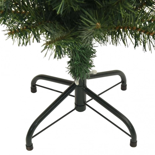 Mākslīgā Ziemassvētku Egle Ar Statīvu, Šaura, Zaļa, 120 Cm, Pvc Vidaxl