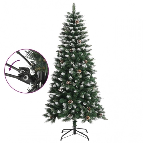 Mākslīgā Ziemassvētku Egle Ar Statīvu, Zaļa, 120 Cm, Pvc Vidaxl